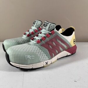 Timberland Pro Radius Womens Size 8.5 M Pink Composite Toe Work Shoes Sneakers